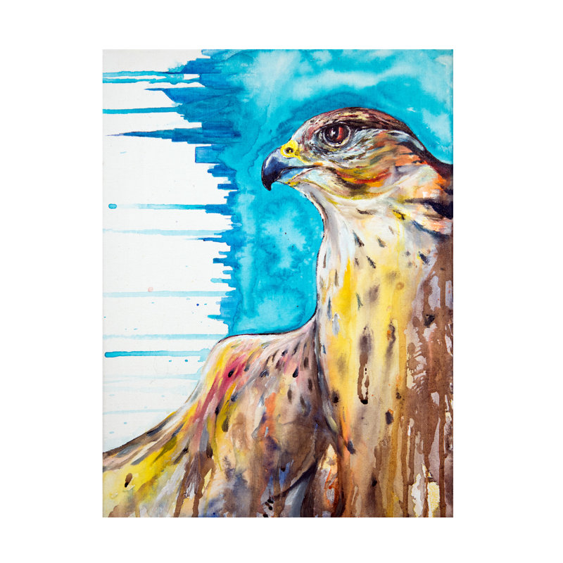 Art sur toile Marc Allante Falcon, H 24 po x l 18 po