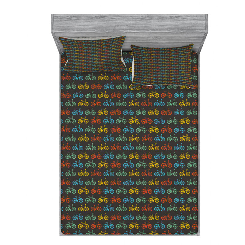 Microfiber Sheet Set, Full/Double Sheet Set+Fitted Sheet+2 Pillowcases