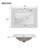 24"Bathroom Vanity With Sink, MDF Cabinet With Solid Wood Frame, 1 Divided Drawer And 2 Soft Close Doors With Dual Door Storage Racks, Freestanding Vanity