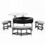 Table basse à plateau relevable moderne avec 3 repose-pieds-118305104