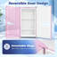 Mini congélateur 2,1 pieds cubes avec porte réversible, 2 tablettes, rose-137885134