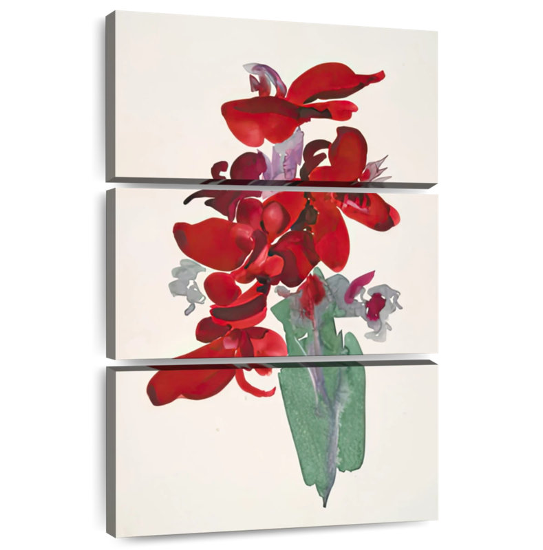 Harnek Red Canna 1915, 57" H x 36" W