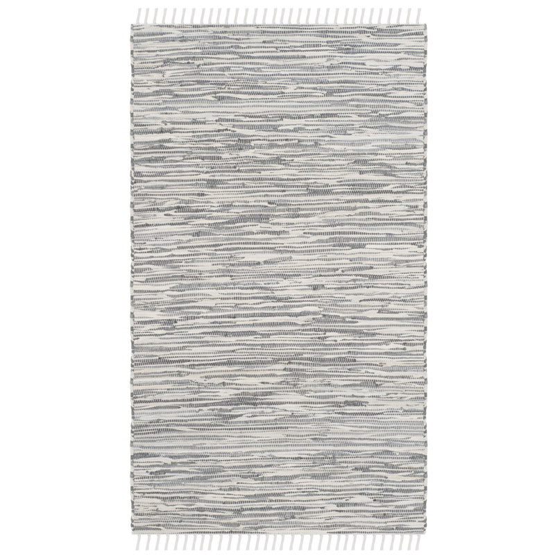 Ceniceros Cotton Hand Woven Area Rug, Rectangle 91 x 152cm