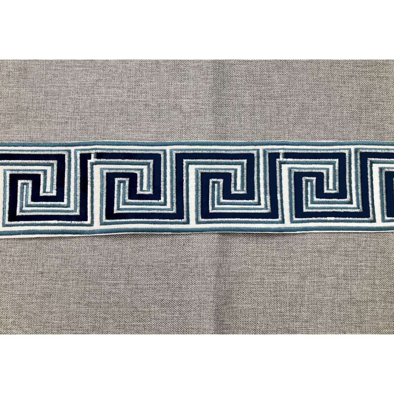 Embroidery Suede Fabric Tape 3.75" Width Trim
