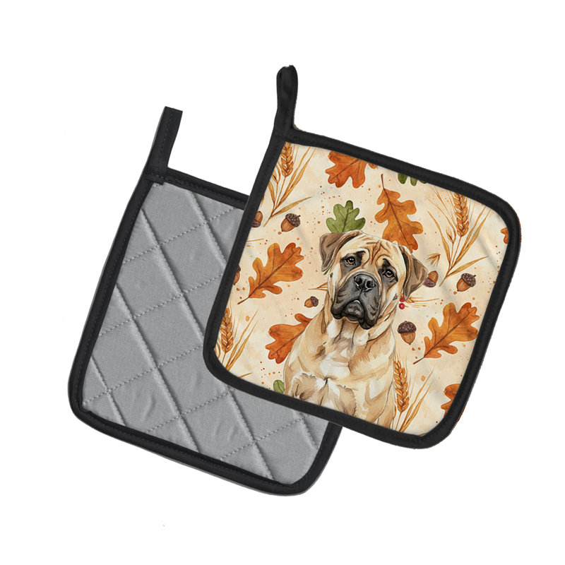 Paire de porte-casseroles Bullmastiff Heirloom Fall