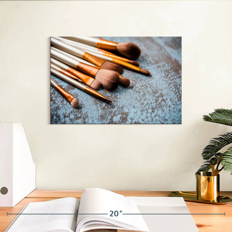 Shuttleworth Makeup Brushes, 8" H x 12" W