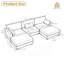 Canapé modulaire en velours côtelé Maelina -107665276-107665275