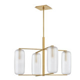 Pebble 4 - Light Shaded Chandelier Geometric Chandelier
