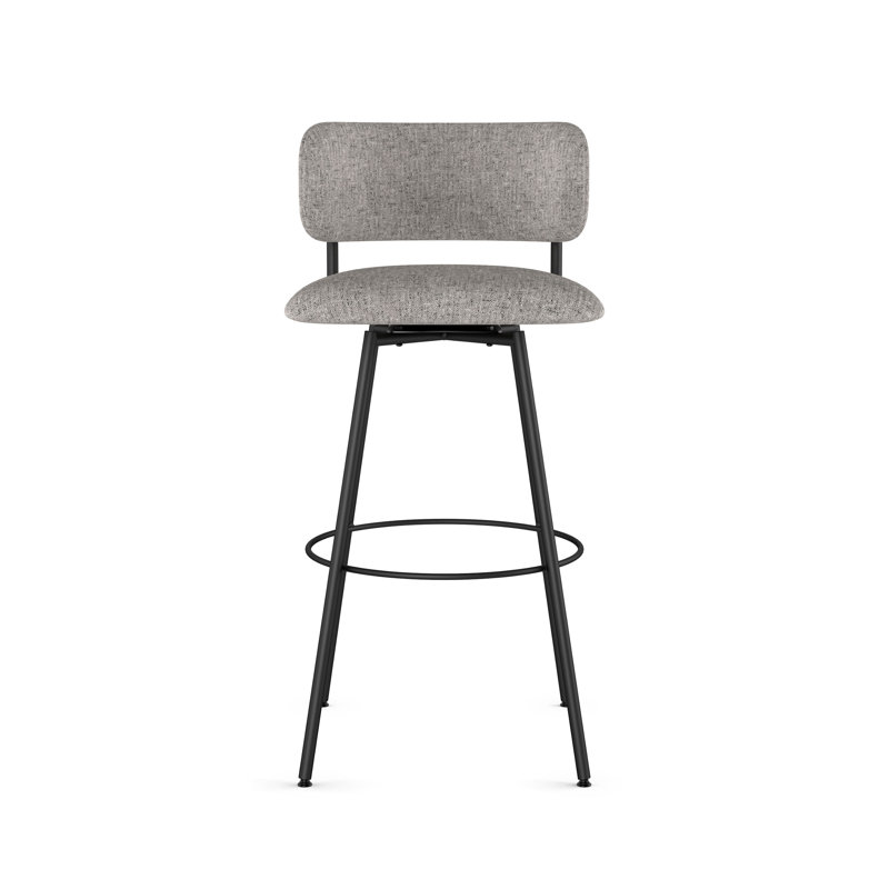 Yasmina Swivel Counter and Bar Stool, Gray, Counter Stool (26” Seat Height)