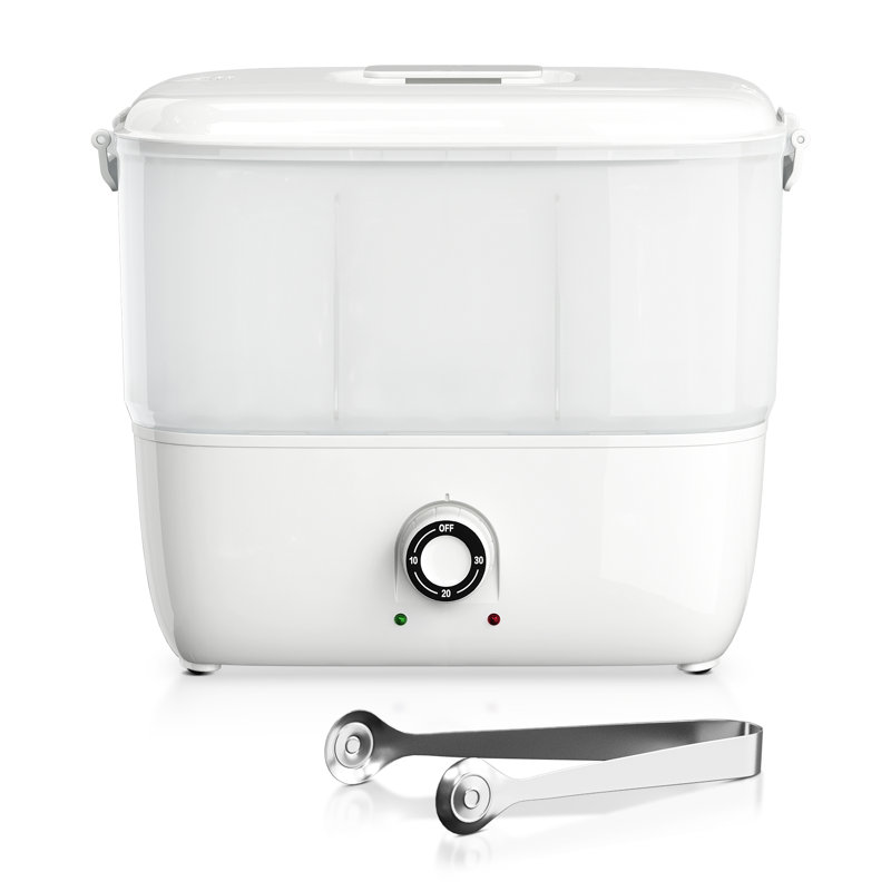 5L Freestanding Foldable Towel Steamer Warmer Cabinet Auto Off Timer for Spa Barber Manicures Massage, White