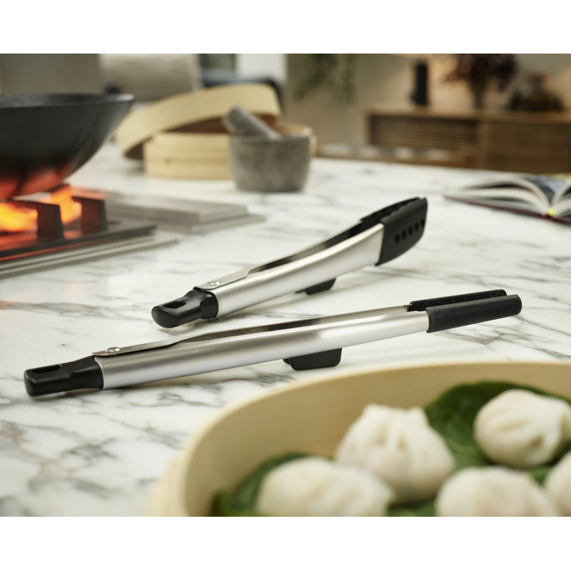 Joseph Joseph 5-Piece Stainless Steel and Silicone Utensil Set with Stand