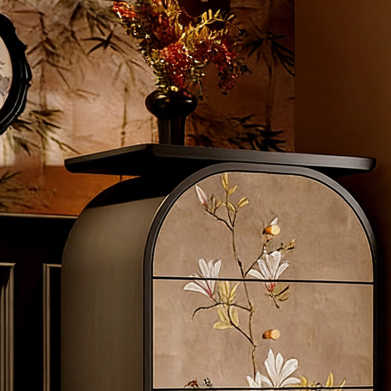 Armoire d'entrée 4 tiroirs Luxe, Noir