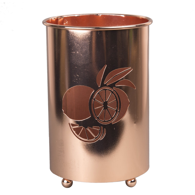 Metal Round Utensil Crock