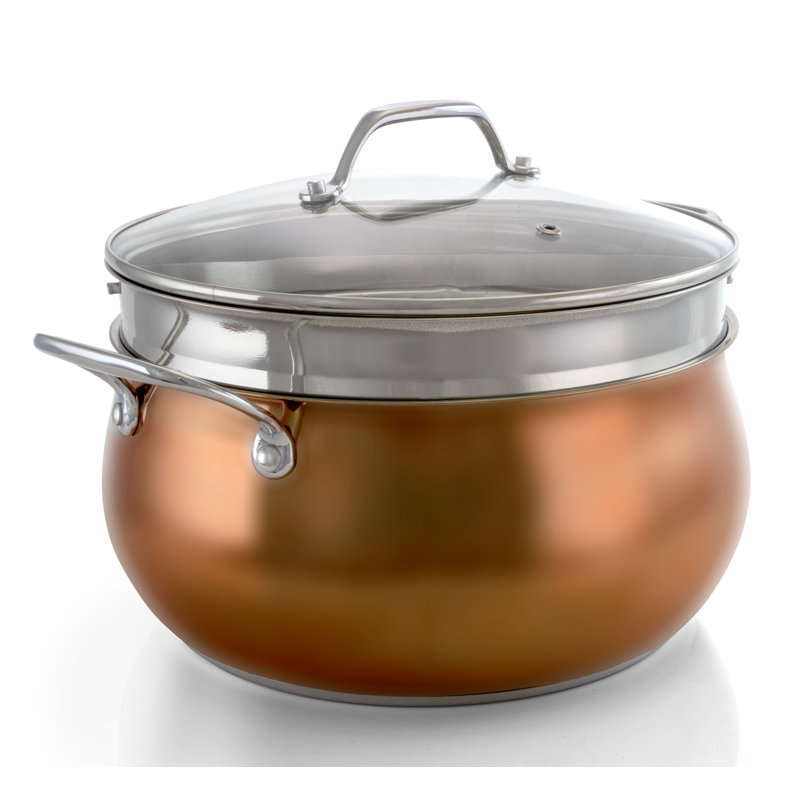 Oster Carabello 9 Piece Stainless Steel Cookware Combo Set