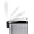 Qualiazero 1.3 Gallon Stainless Steel Slim Step On Bathroom Trash Can-87954553