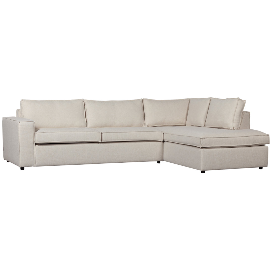 Thomas Corner Sofa Right Woven Fabric Naturel