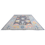 Oushak Collection, Transitional One-of-a-Kind Rectangle 8'11" X 12' Hand Knotted Area Rug