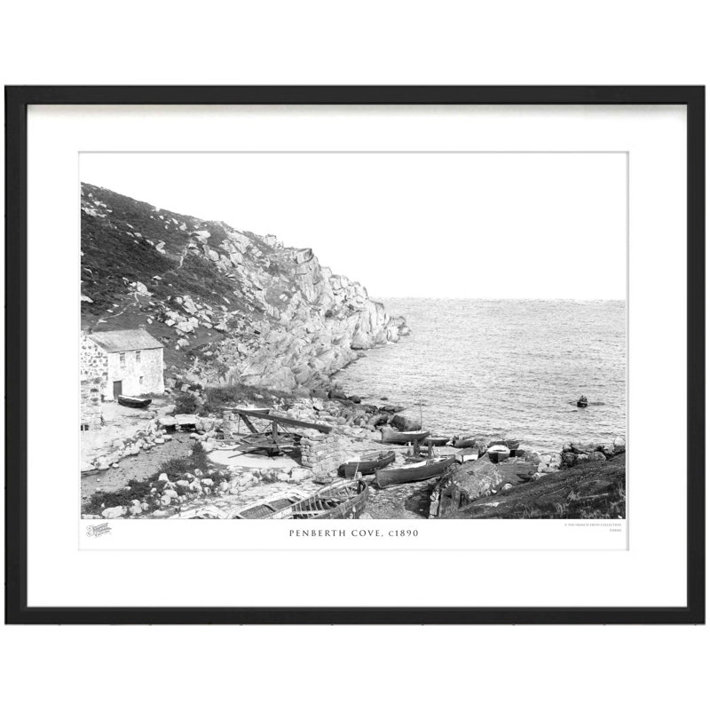 Penberth Cove, C1890 - Single Picture Frame Print, 60cm H x 80cm W x 2.3cm D