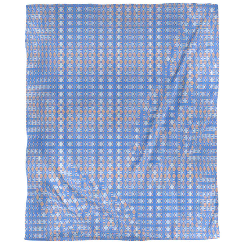 Housse de couette Katelyn Elizabeth, Housse de couette simple TG, Bleu / orange