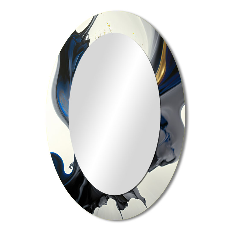 Miroir mural bleu vif, 36 po x 24 po