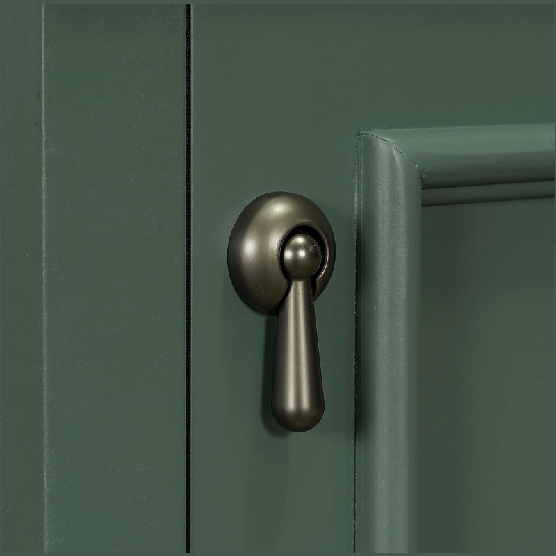 Meuble-lavabo de 20 po avec lavabo en céramique, armoire de salle de bain avec tiroir et porte, Vert