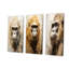 Portrait de gorille beige - ensemble de 4 décorations murales gorille-487257833-487257834