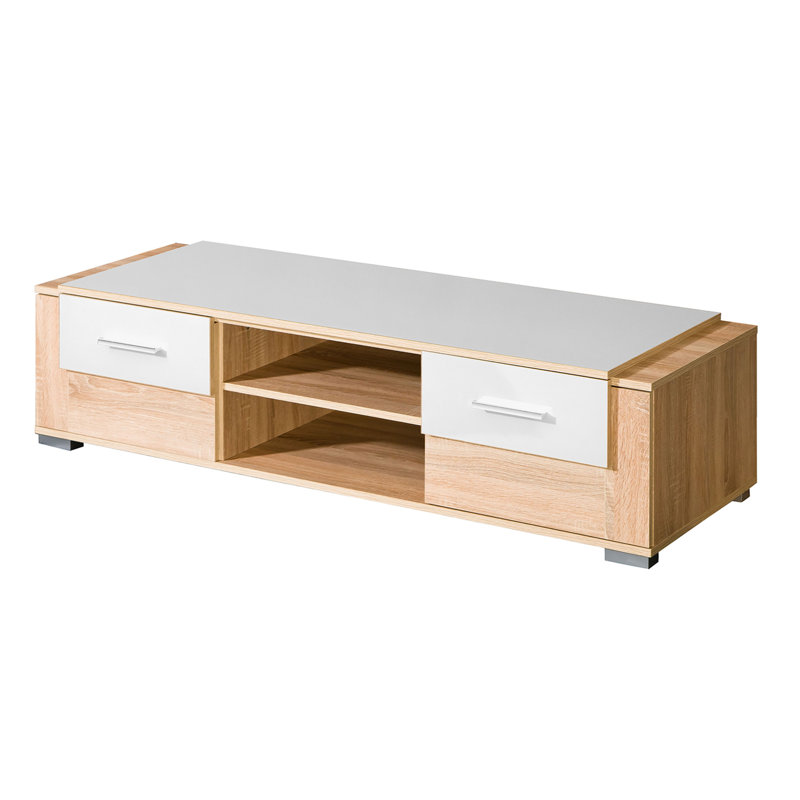 Bikram TV Stand for TVs up to 32", White/Sonoma