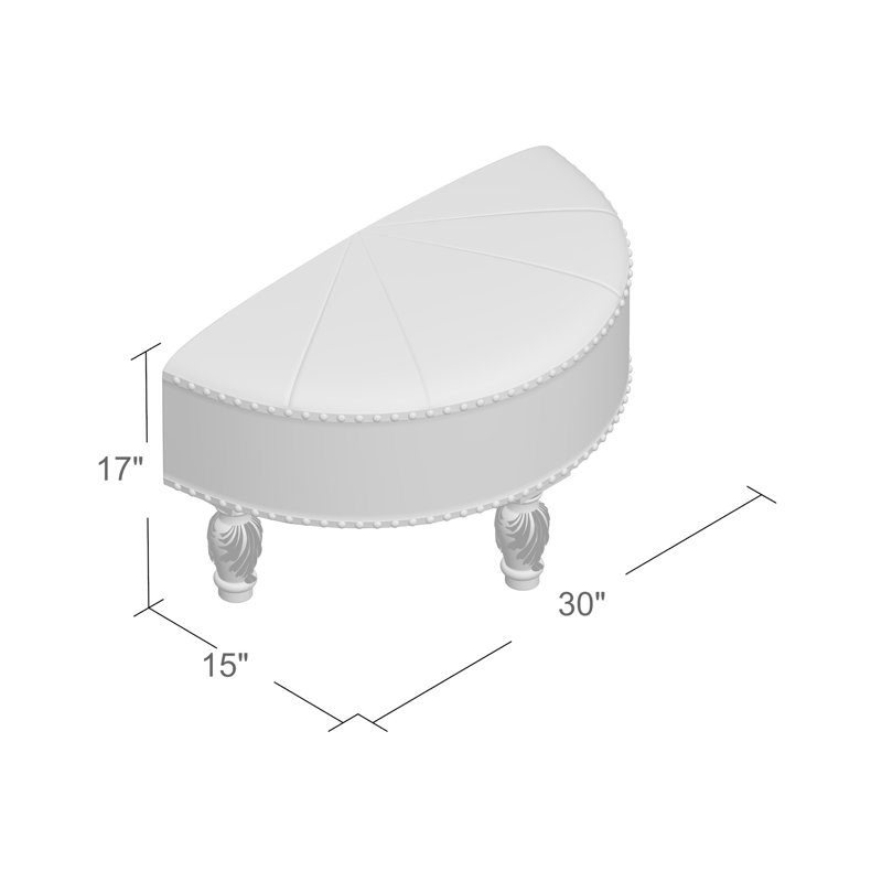 Armod Faux Leather Ottoman