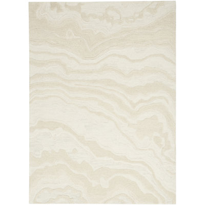 Cahide Abstract Wool Handmade Area Rug