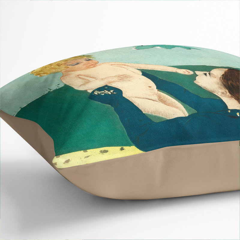 Square Cushion, Stone, 40cm H x 40cm W x 15cm D