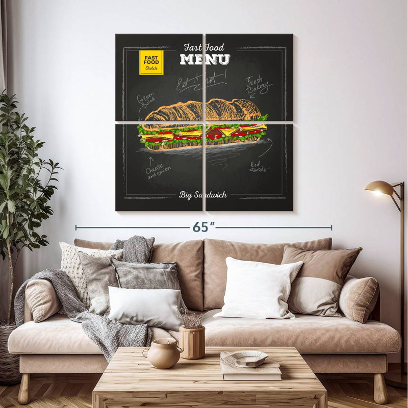 Yarlin Big Sandwich, H 45 po x l 45 po