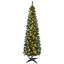 Grand sapin de Noël artificiel pré-éclairé avec branches réalistes, 200 lumières DEL blanc chaud et 499 pointes-2105069793