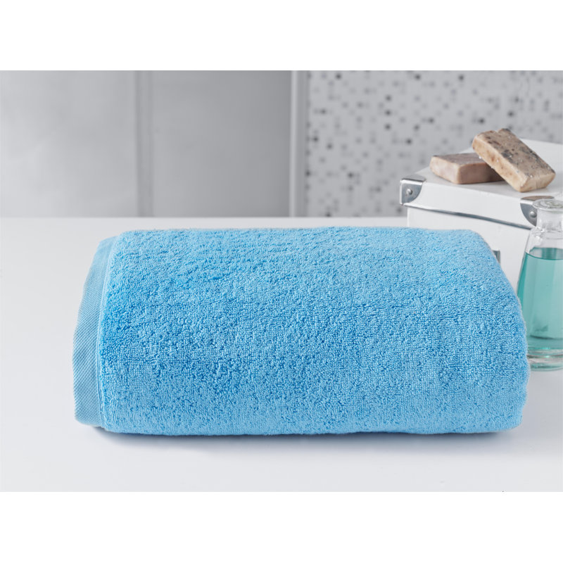 Drap de bain en coton turc Benslimane% 100, Quickdry, Aigue-marine