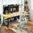 Workbench With Large Pegboard& Partiti...