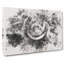 Rose Rodion Kutsaev Watercolour - Wrapped Canvas-56657061