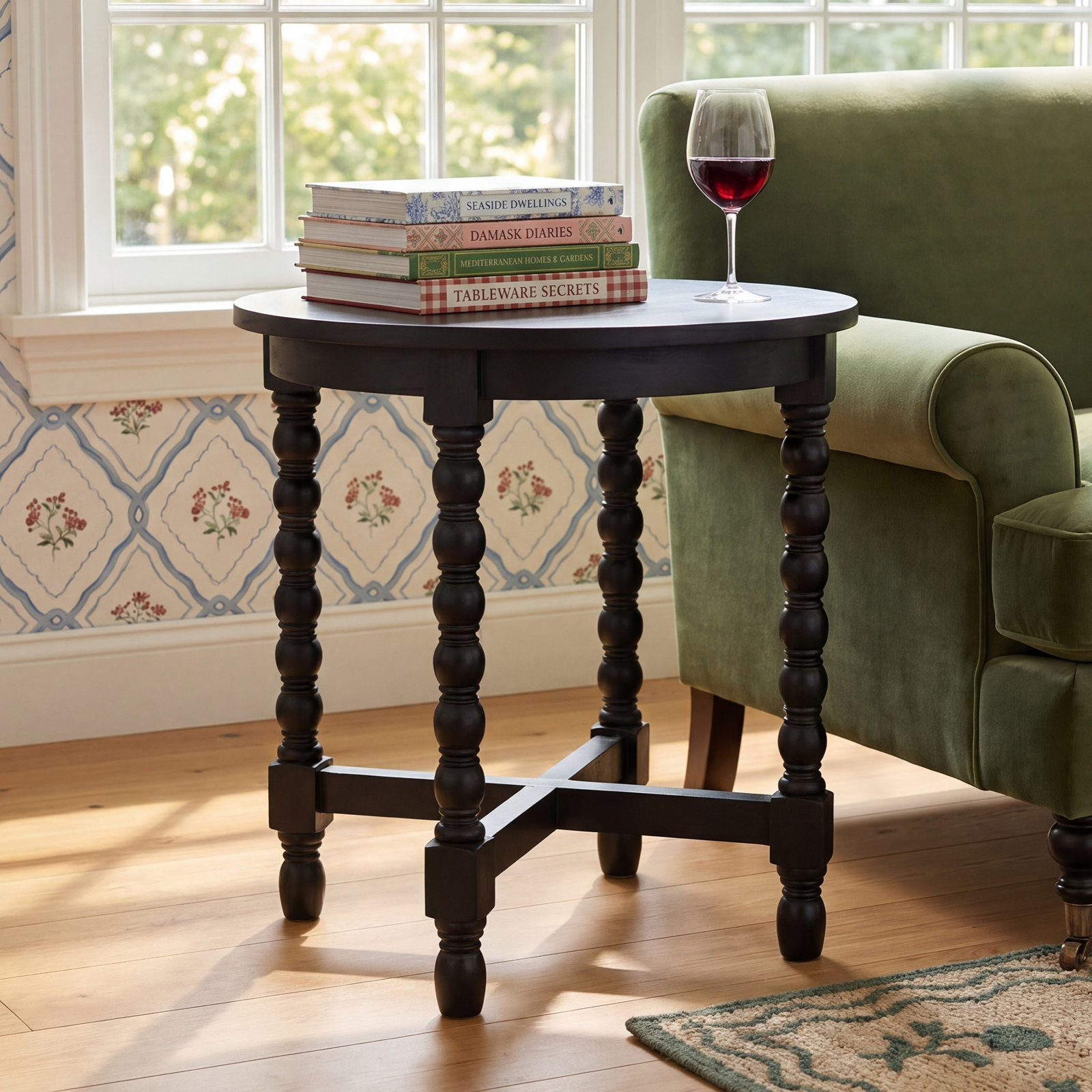 Baen 22" End Table, Black