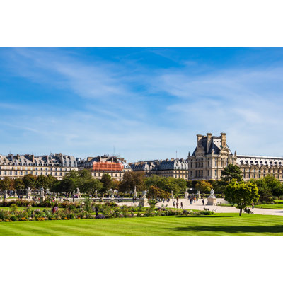 Jardin Des Tuileries In Paris, France by RicoK69 - Wrapped Canvas Print