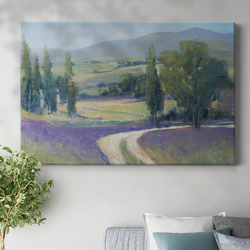 Lavender Meadow II-Gallery Wrapped Canvas, H 12 po x l 18 po