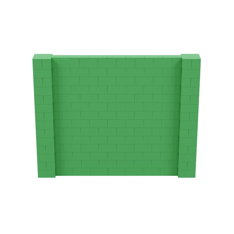 Ensemble mural de blocs géants 7 'T, H 84 po x L 108 po, Vert