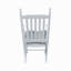 Chaise berçante en bois BLANC, sans passe-partout