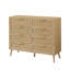 Commode double, commode, commode, commode en bois, commode 8 tiroirs, commode en rotin avec tiroirs