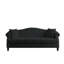 [Vidéo] Canapé Chesterfield de 79 po en velours noir pour le salon