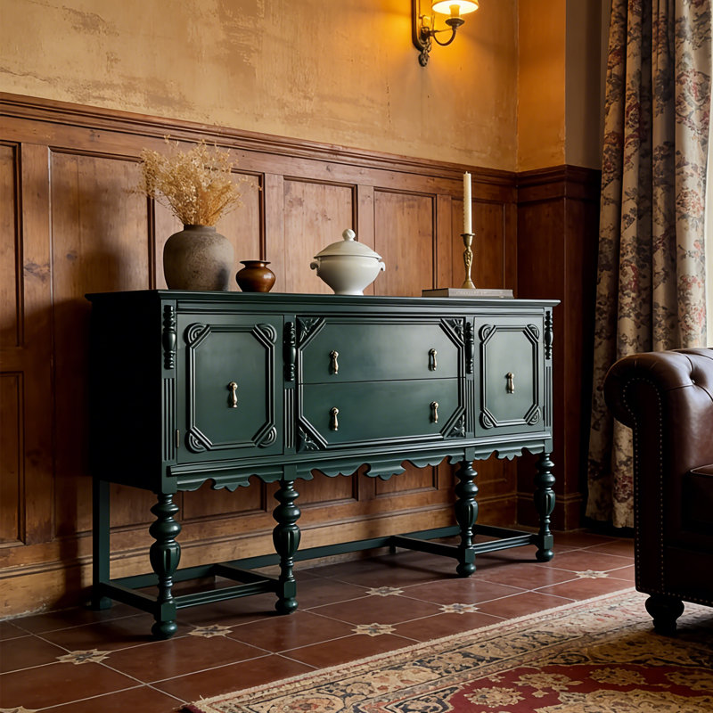 Armoire de salle à manger American, 35.43" H x 78.74" W x 17.72" D