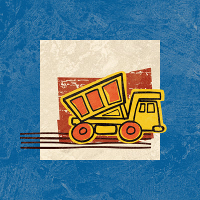 Dumptruck 2 - Wrapped Canvas Painting