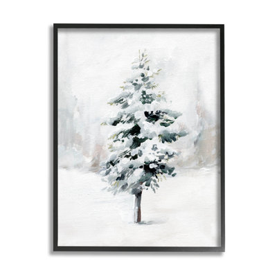 Wintery Snow Tree Scene at-159