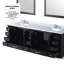 Meuble-lavabo double avec comptoir en quartz blanc-110912864