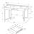 Modern Contemporary Laptop Computer Desk With Storage Drawers And Open Cubbies, Ideal For Home Office Work In Small Spaces.-1177522304