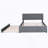 Upholstered Platform Bed with Trundle-2091357382-2091357381