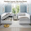 Modern Velvet Upholstered Ottoman Daybed With Lift-Up Storage-132711647
