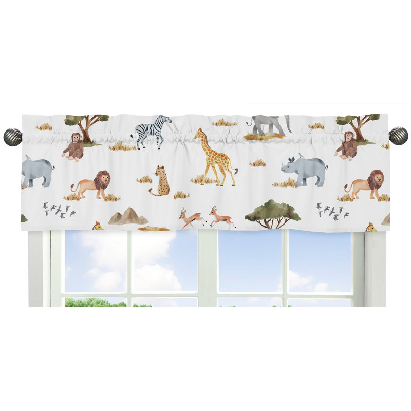 White Jungle Animals Twin Microfiber Comforter Set